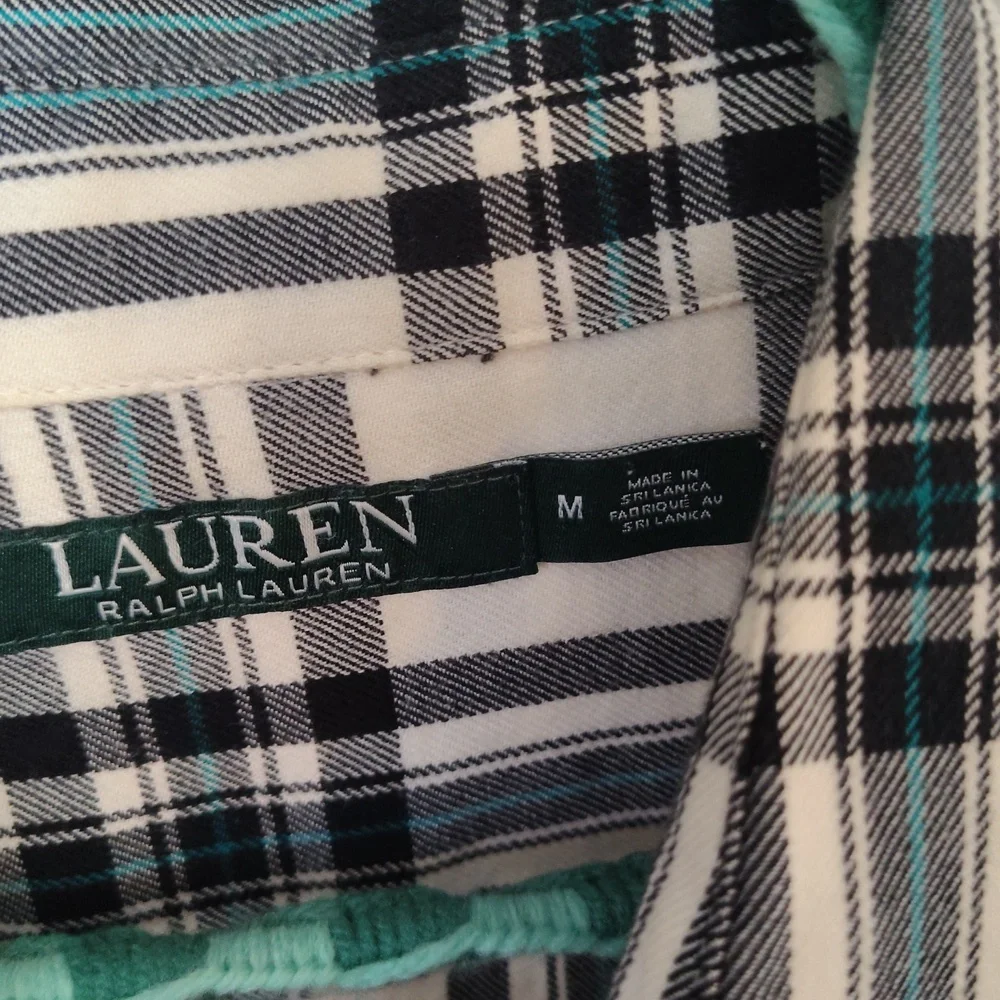 Ralph Lauren Black and White Women Plaid Shirt - Picture 2 of 3